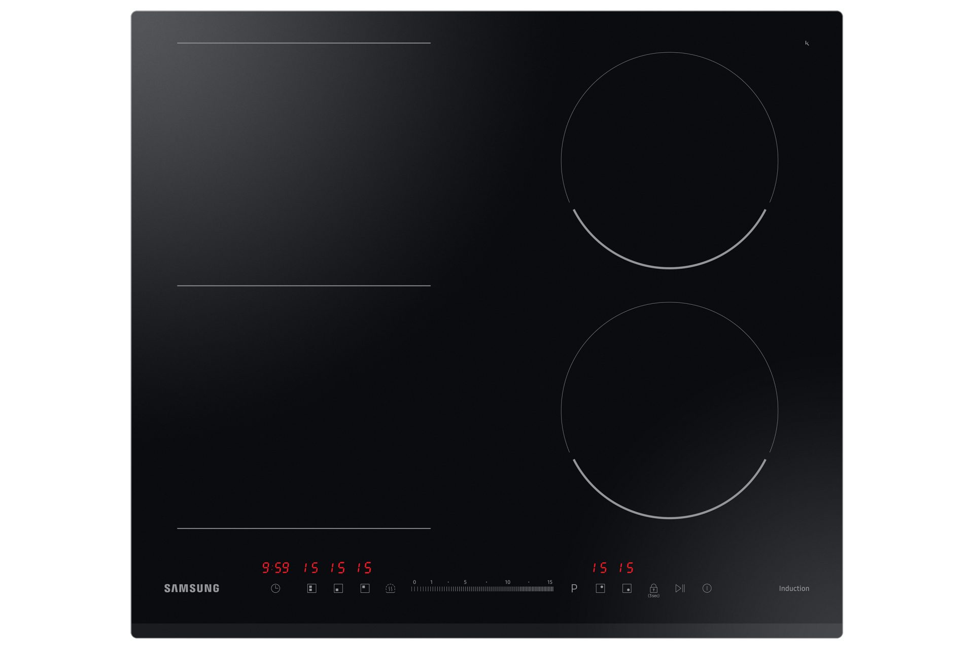 Samsung - Piano Cottura Nz64r3747bk / Ur A Induzione 4 Zone Cottura Da 60 Cm Colore Nero
