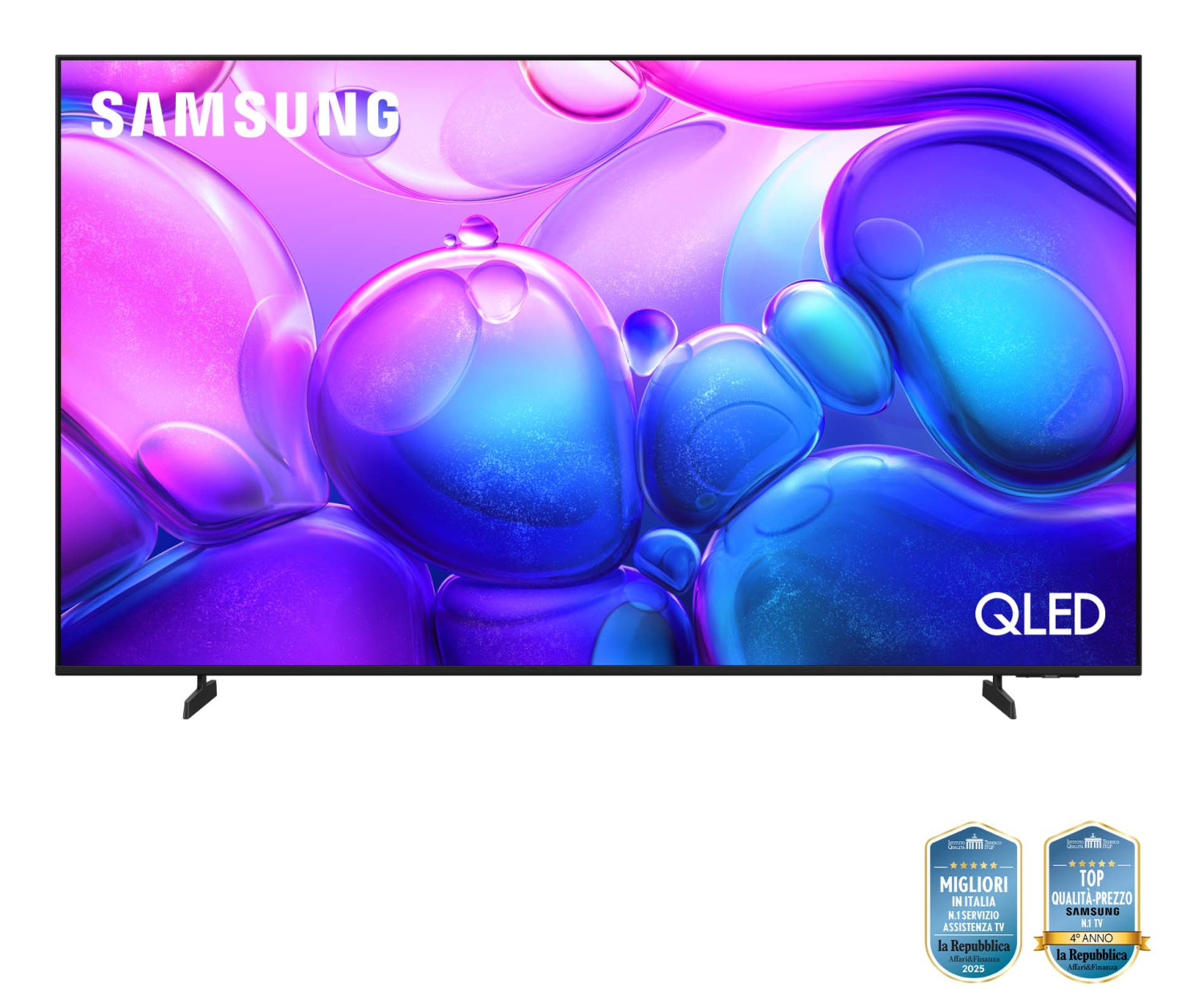 Samsung Qled 75" Qe75q6faauxzt 4k, Processore Q4 Lite, 4k Upscaling, Color Booster, Ots Lite, Metal Stream Design, Smart Tv, 2025 Samsung Qled 75" Qe75q6faauxzt 4k, Processore Q4 Lite, 4k Upscaling, Color Booster, Ots Lite, Metal Stream Design, Smart Tv, 2025