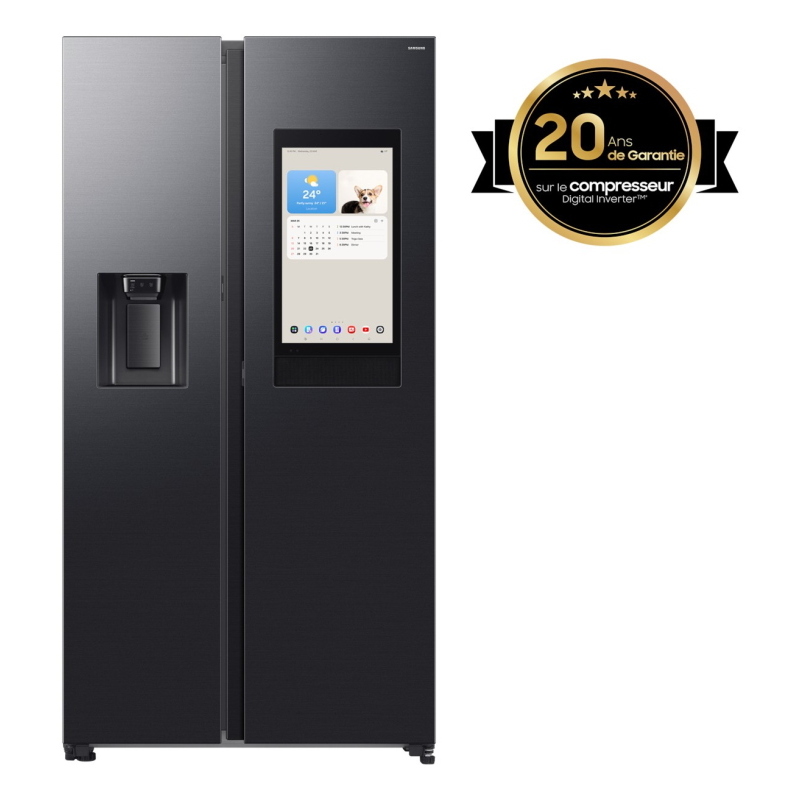 Samsung series 9 frigorifero side by side family hub 614l rs90f66befef