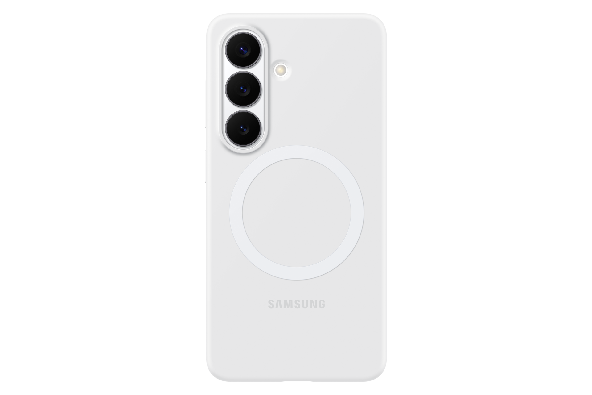 SAMSUNG Silicone Magnet Case COVER per Samsung Galaxy S26, Bianco