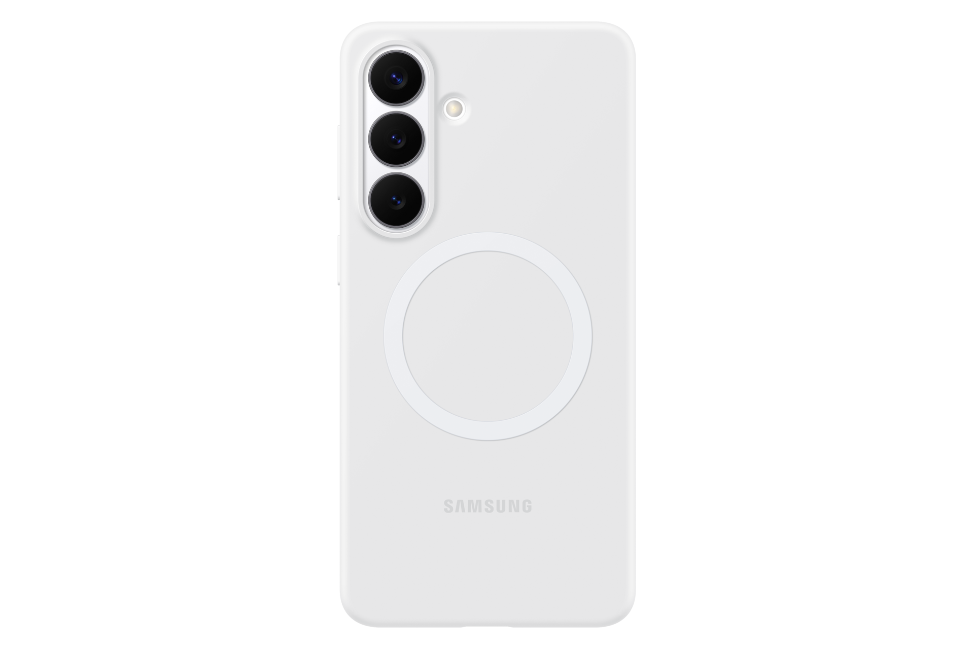 SAMSUNG Silicone Magnet Case COVER per Samsung Galaxy S26+, Bianco