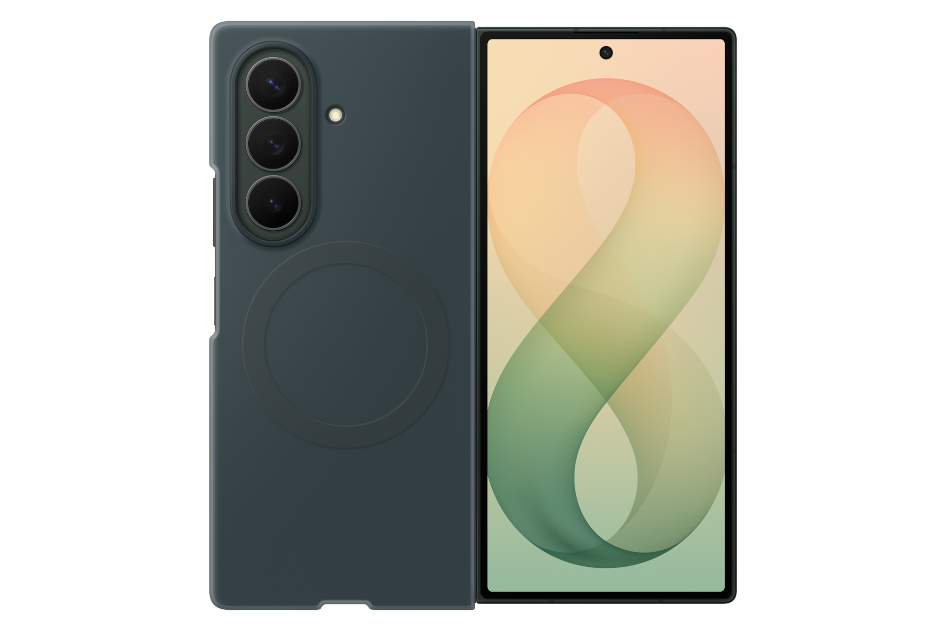 SAMSUNG Silicone Magnet Case COVER per Samsung Galaxy Z Fold8 Ultra, Verde