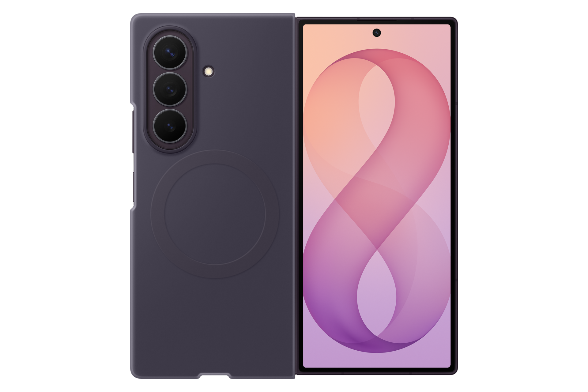SAMSUNG Silicone Magnet Case COVER per Samsung Galaxy Z Fold8 Ultra, Viola