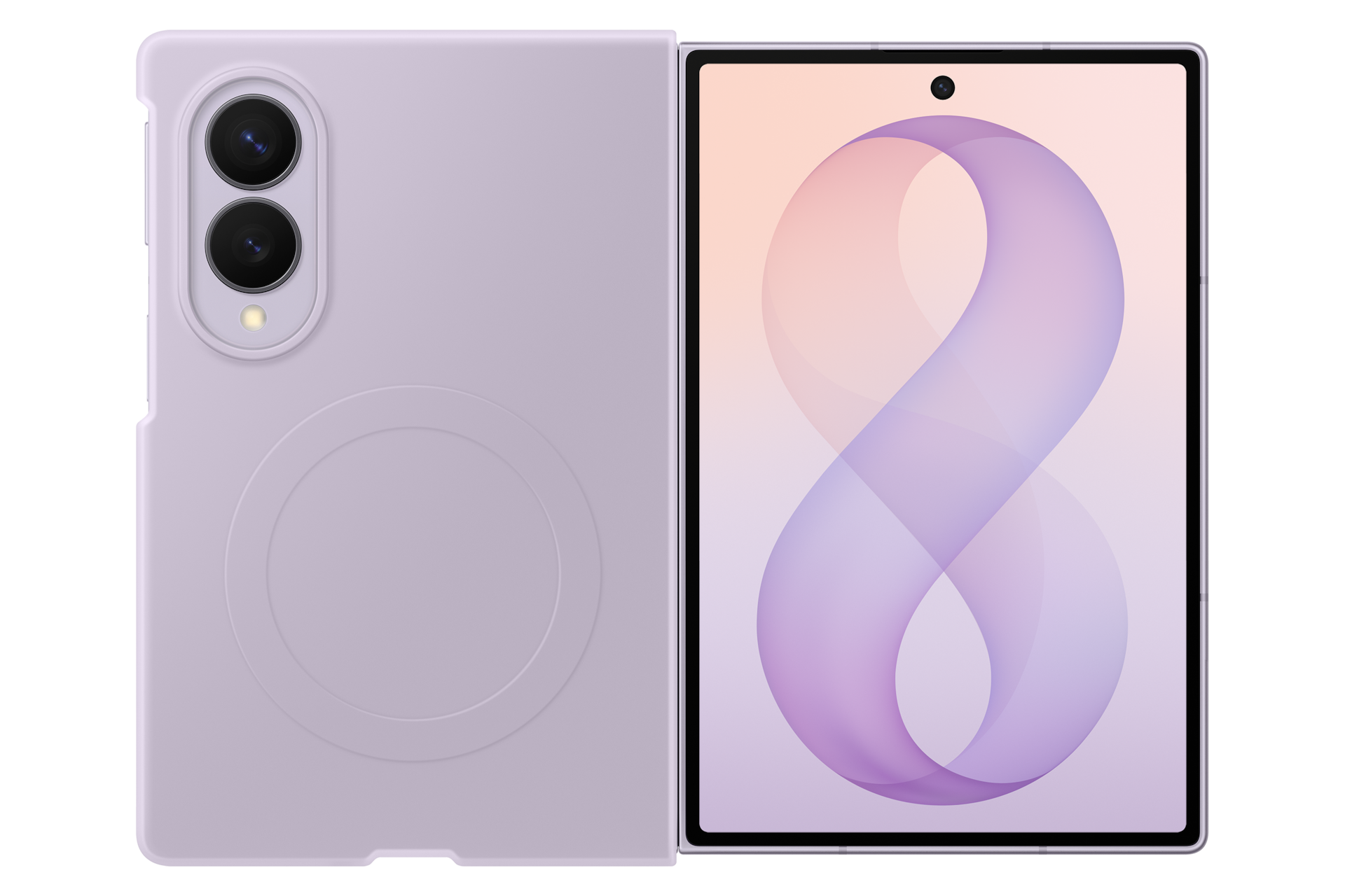 SAMSUNG Silicone Magnet Case COVER per Samsung Galaxy Z Fold8, Viola
