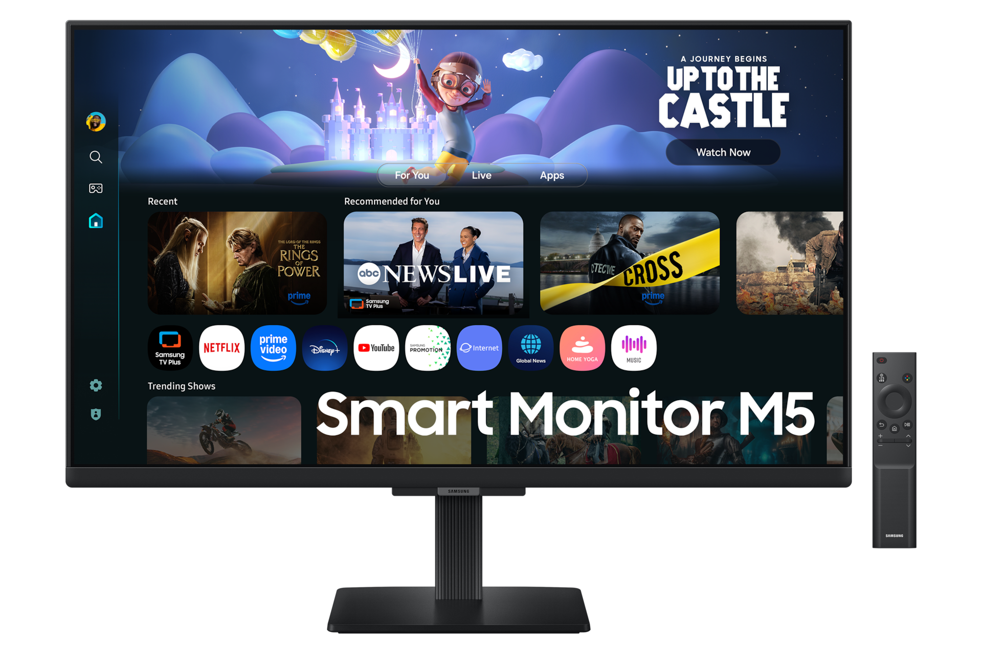 SAMSUNG Smart Monitor M5 - M50F MONITOR, 27 ", Full-HD, 1920 x 1080 Pixel, tempo di risposta 5 ms, refresh rate 60 Hz