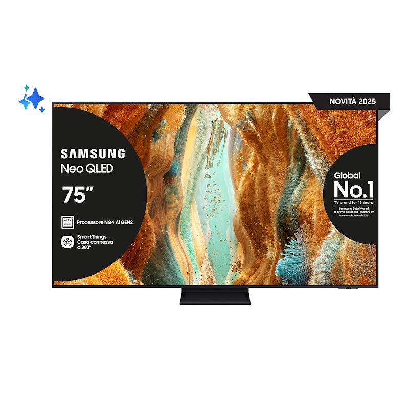 Samsung TV MINI LED 75" Qe75qn70fauxzt Black
