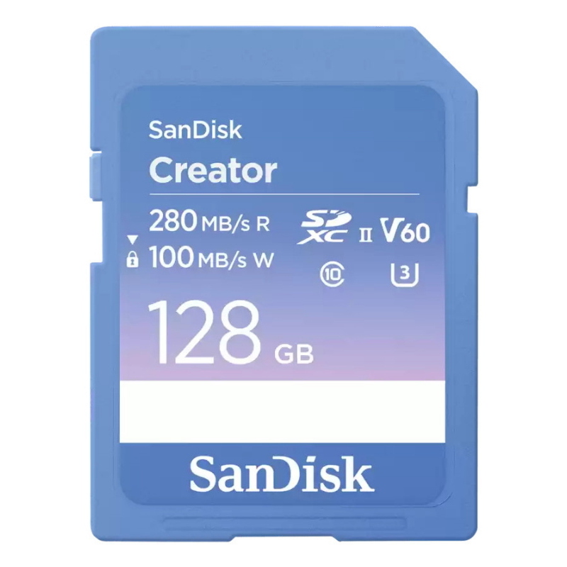 Sandisk creator 128 gb sdxc uhs-ii classe 10