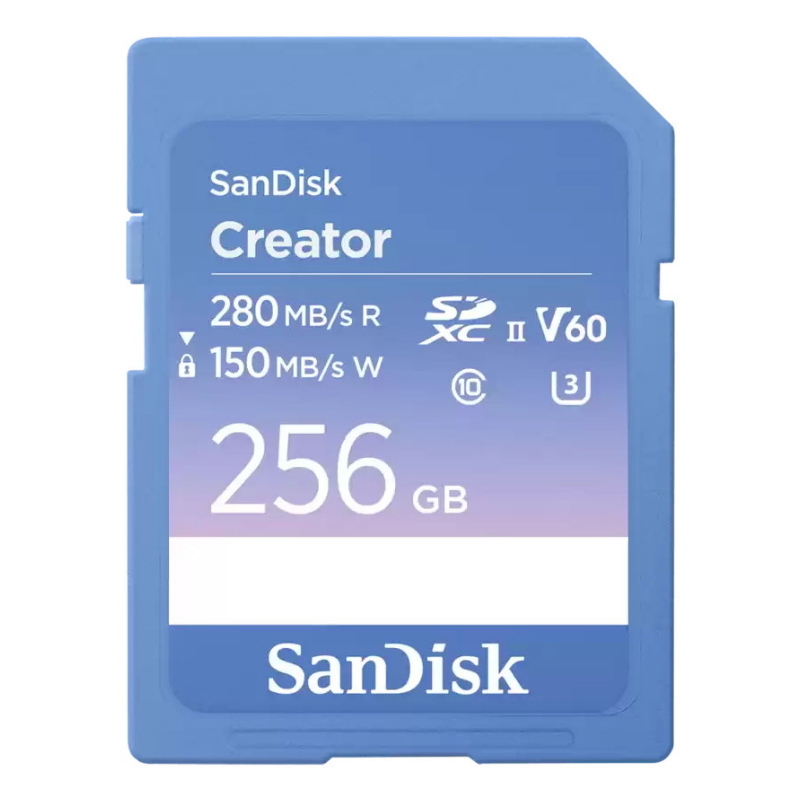 Sandisk creator 256 gb sdxc uhs-ii classe 10 Sandisk creator 256 gb sdxc uhs-ii classe 10