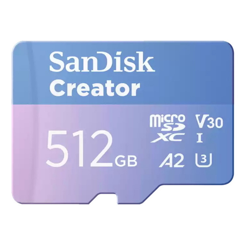 Sandisk creator 512 gb microsdxc uhs-i classe 10