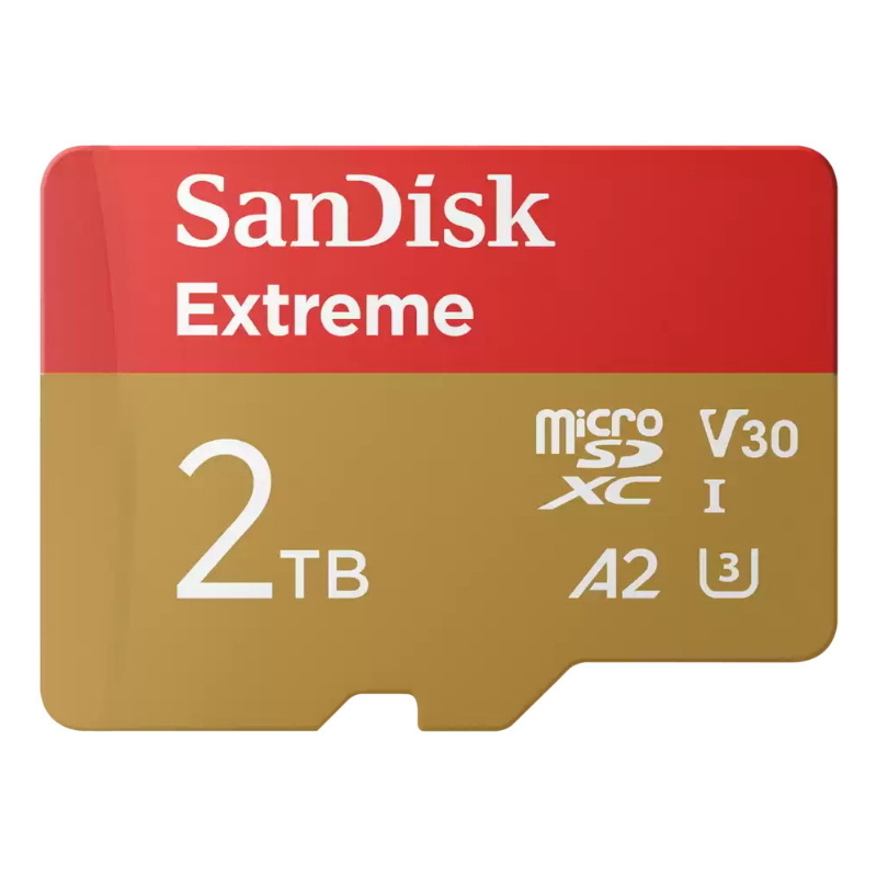 Sandisk extreme 2 tb microsdxc uhs-i classe 10