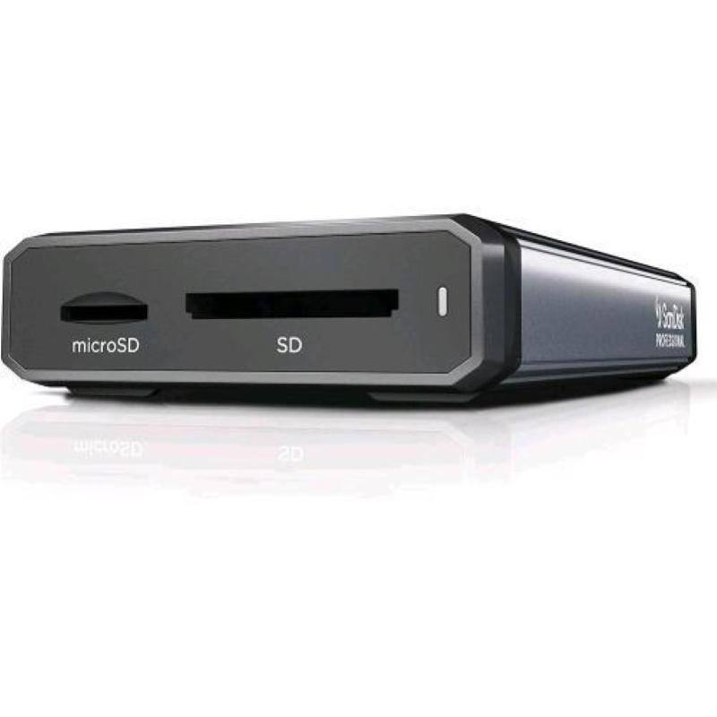 Sandisk pro-reader lettore di schede (sd, microsd) usb-c 3.2 gen 1