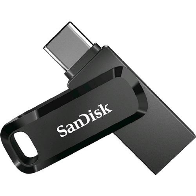 Sandisk ultra dual drive go chiavetta usb 3.1 type a/type c 256gb colore nero