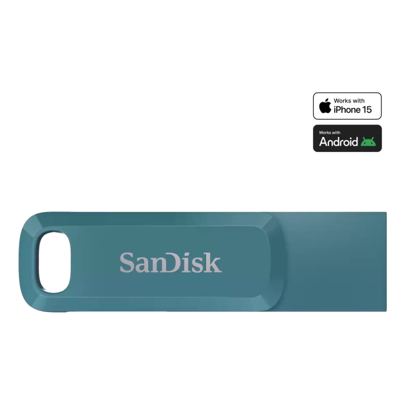 Sandisk ultra dual drive go unità flash usb 512 gb usb tipo-c 3.2 gen 1 (3.1 gen 1) turchese
