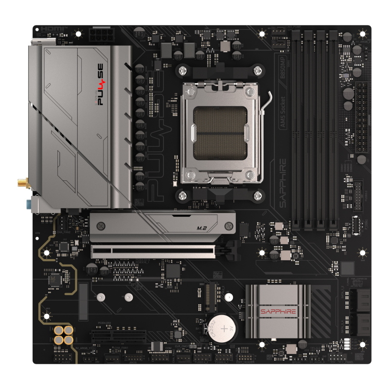 Sapphire pulse b850m wifi matx mainboard dp/hdmi/m.2