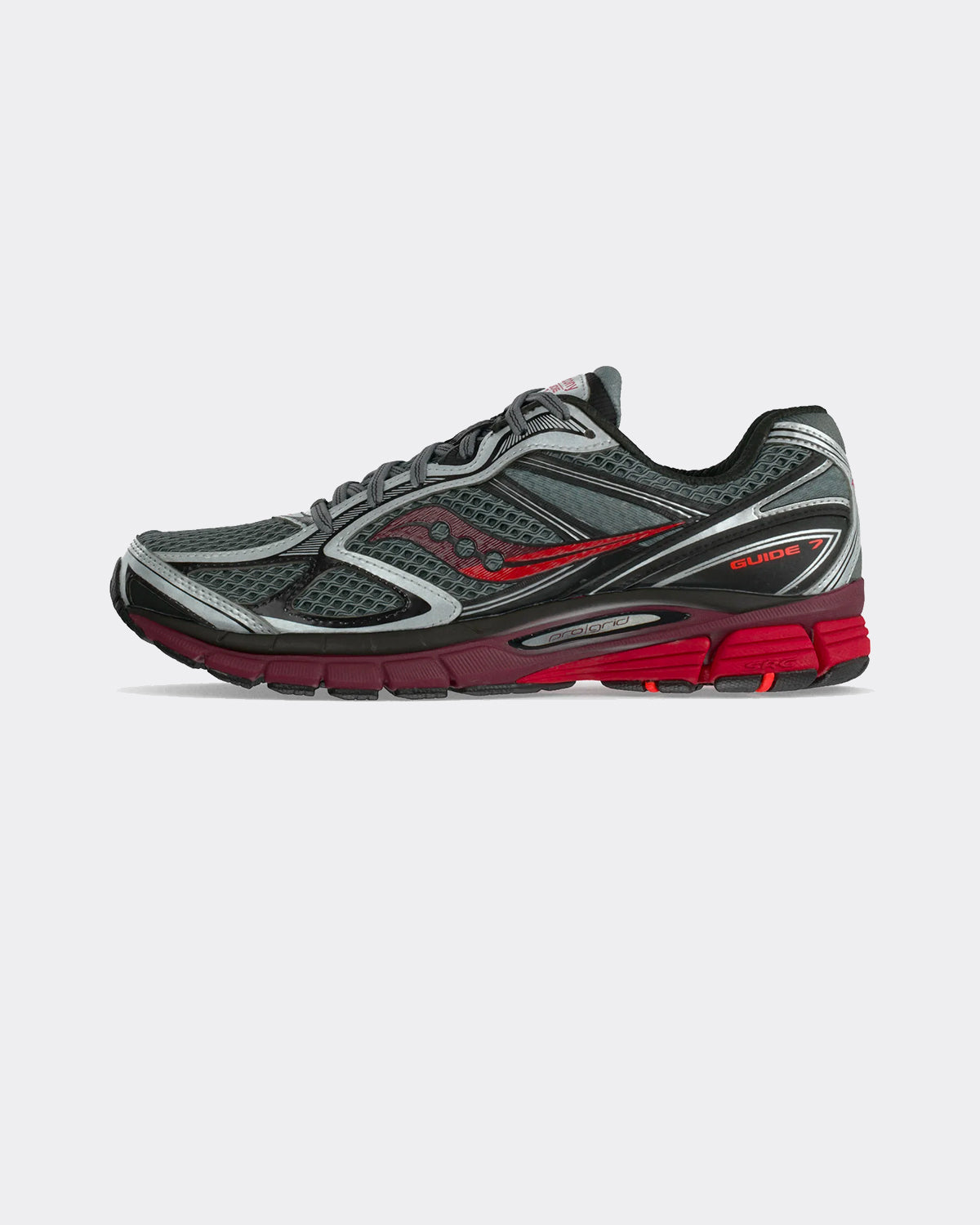 Saucony Original Sneakers Progrid Guide 7 Silver/Maroon
