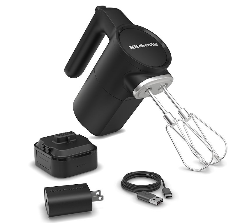 SBATTITORE KITCHENAID 5KHMR762BM, Potenza massima 12 W, Livelli di potenza 7 velocità, Black matte