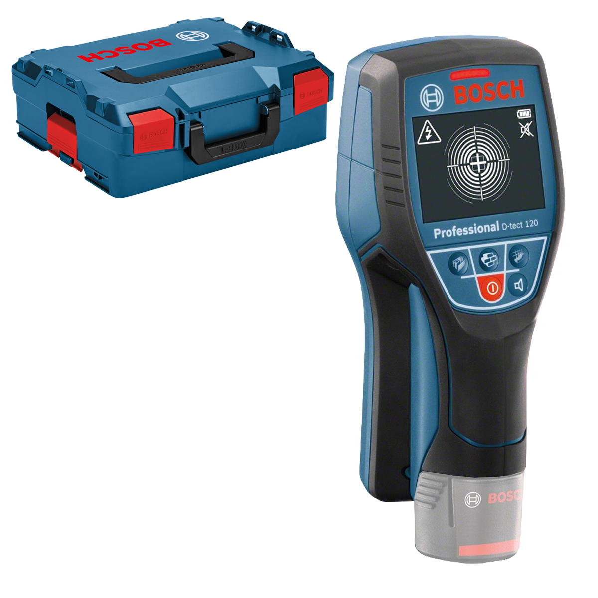 Scanner Da Parete Bosch D-tect 120 In L-boxx, Senza Batterie E Caricabatterie