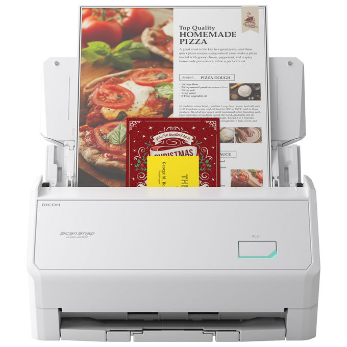 ScanSnap Ricoh PA03870-B101 Scanner ADF 600 x 600 DPI A4 Bianco ScanSnap Ricoh PA03870-B101 Scanner ADF 600 x 600 DPI A4 Bianco
