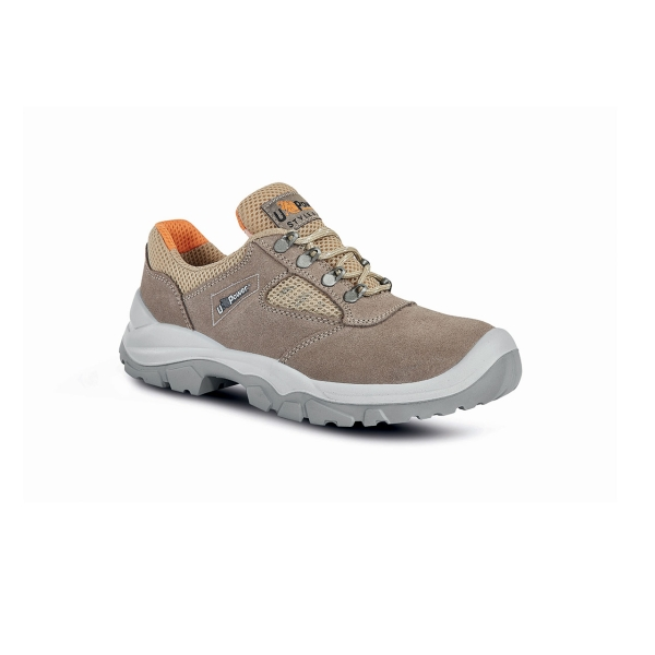 Scarpe antinfortunistiche basse Upower Oasis L - Taglia 42 - Tomaia in pelle scamosciata ultra traspirante puntale e lamina in acciaio antiperforazione antiscivolo protezione S1P FO SR - Beige Scarpe antinfortunistiche basse Upower Oasis L - Taglia 42 - Tomaia in pelle scamosciata ultra traspirante puntale e lamina in acciaio antiperforazione antiscivolo protezione S1P FO SR - Beige