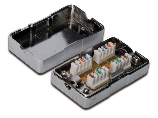Scatola Di Connessione Schermata Per Spezzoni Cavi Rete Cat.6 Scatola Di Connessione Schermata Per Spezzoni Cavi Rete Cat.6