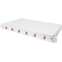 Scatola di giunzione fibra ottica, 1U, equipaggiata, LC, OM4
