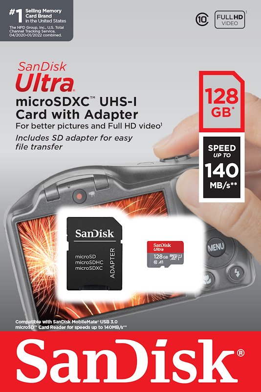 SCHEDA DI MEMORIA SANDISK Ultra Android A1 128GB