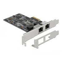 Scheda PCI Express x2 a 2 x RJ45 2,5 Gigabit LAN RTL8125, Scheda di rete Scheda PCI Express x2 a 2 x RJ45 2,5 Gigabit LAN RTL8125, Scheda di rete