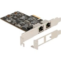 Scheda PCI Express x2 a 2 x RJ45 2,5 Gigabit, Scheda di rete Scheda PCI Express x2 a 2 x RJ45 2,5 Gigabit, Scheda di rete