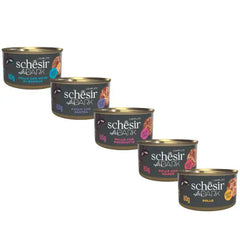 Schesir After Dark Cat filetti in brodo Grain Free 80 g Pollo con manzo - confezione da 12 pezzi - Cibo umido per gatti - 1° ORDINE? scegli tra BZR5 - BZR20 + 200 pt fedeltà