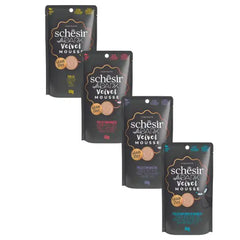 Schesir After Dark Cat Velvet Mousse Grain Free 80 g Pollo con uovo di quaglia - confezione da 12 pezzi - Cibo umido per gatti - 1° ORDINE? scegli tra BZR5 - BZR20 + 200 pt fedeltà