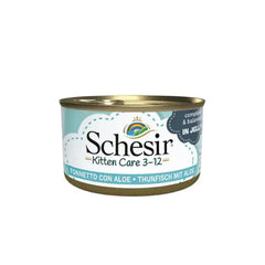 Schesir Cat in Gelatina Kitten 85 gr Tonno con aloe - confezione da 6 pezzi - Cibo umido per gatti - 1° ORDINE? scegli tra BZR5 - BZR20 + 200 pt fedeltà