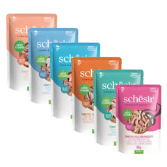 Schesir Cat Soft Adult filetti in gelatina alimento completo bustine 85 gr Tonnetto con spigola - confezione da 12 pezzi - Cibo umido per gatti - 1° ORDINE? scegli tra BZR5 - BZR20 + 200 pt fedeltà