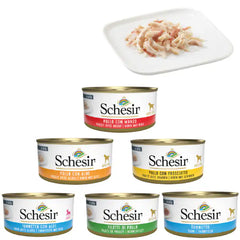 Schesir Dog 150 gr Puppy tonno e aloe - confezione da 6 pezzi - Cibo umido per cani - 1° ORDINE? scegli tra BZR5 - BZR20 + 200 pt fedeltà Schesir Dog 150 gr Puppy tonno e aloe - confezione da 6 pezzi - Cibo umido per cani - 1° ORDINE? scegli tra BZR5 - BZR20 + 200 pt fedeltà