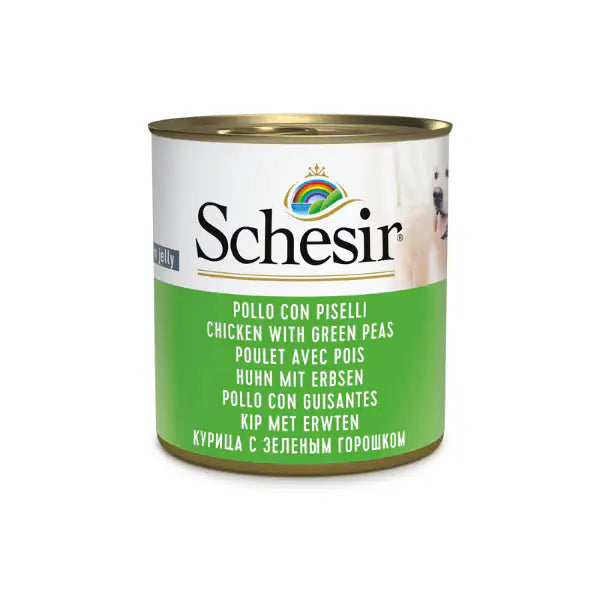 Schesir Dog 285 gr Pollo e piselli - confezione da 6 pezzi - Cibo umido per cani - 1° ORDINE? scegli tra BZR5 - BZR20 + 200 pt fedeltà
