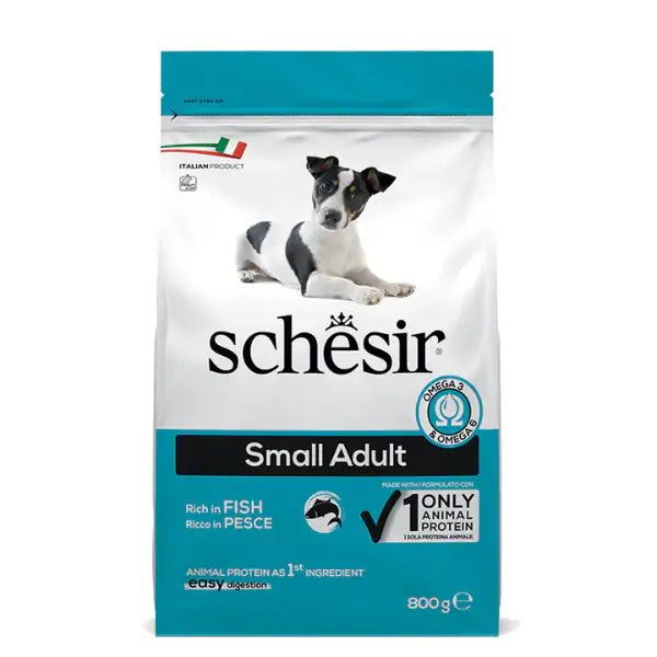 Schesir Dog Dry Small Maintenance con Pesce e Riso 2 kg - Crocchette monoproteiche cane - 1° ORDINE? scegli tra BZR5 - BZR20 + 200 pt fedeltà