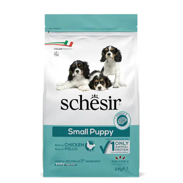 Schesir Dog Dry Small Puppy Pollo 2 kg - Croccantini per cani - 1° ORDINE? scegli tra BZR5 - BZR20 + 200 pt fedeltà