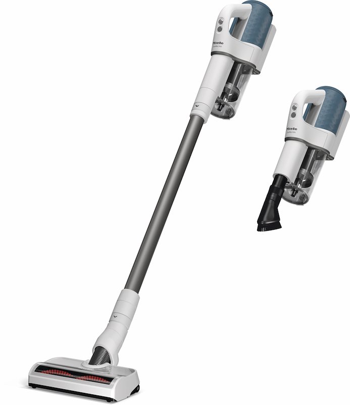 SCOPA ELETTRICA MIELE Duoflex HX1 Nordic Blue, Potenza Max 160 W, Autonomia fino a 55 min, Contenitore polvere 0,3 l, Bianco brillante