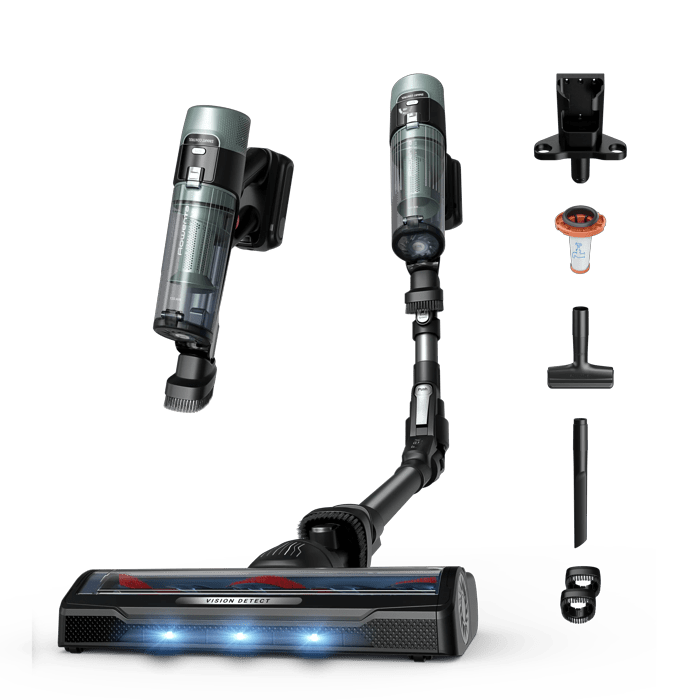 SCOPA ELETTRICA ROWENTA X-FORCE FLEX 10.80 Allergy RH7A35, Potenza Max 300 W, Autonomia fino a 60 min, Contenitore polvere 0,44 l, Verde salvia