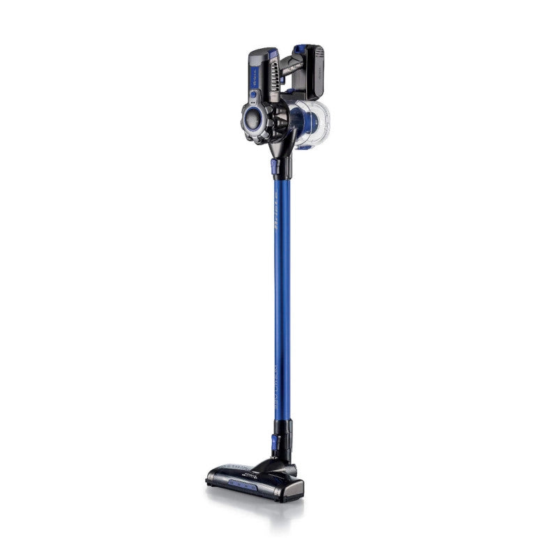 Scopa Elettrica Senza Fili - 3 Livelli di Filtrazione - Batteria Li-Ion 2200 mAh - Blu