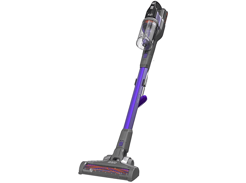 SCOPA RICARICABILE BLACK + DECKER BHFEV182CP, Autonomia fino a 58 min, Contenitore polvere 0,65 l, Viola