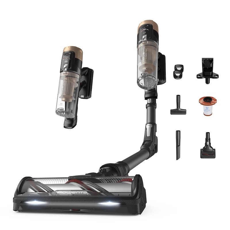 SCOPA RICARICABILE ROWENTA RH9B74, Potenza Max 670 W, Autonomia fino a 90 min, Contenitore polvere 0,6 l, Blush