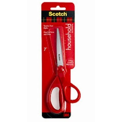 Scotch 1407 forbici da cancelleria Universale Taglio a zig zag Rosso Acciaio inox