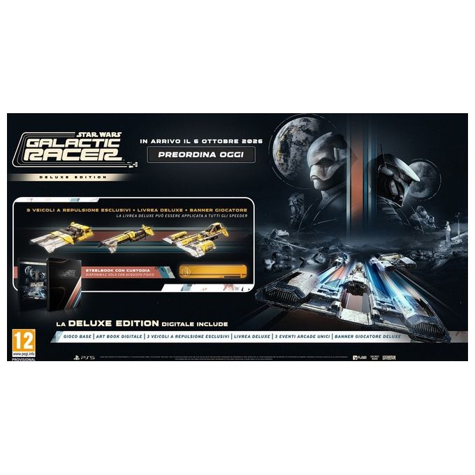 SECRET MODE 1200893 Star Wars Galactic Racer Videogioco per Playstation 5 colore Nero
