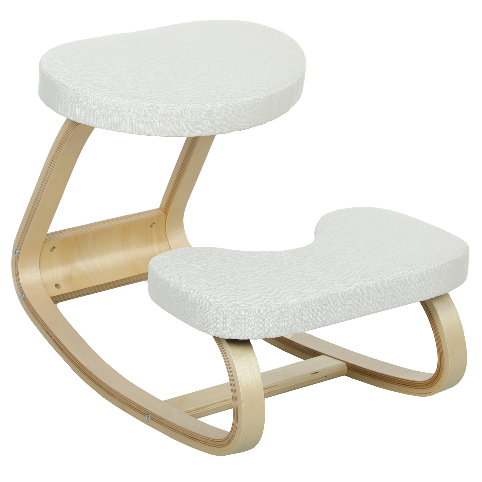 Sedia ergonomica HOMCOM per posizione ginocchia sulle sedie, sedia ergonomica per scrivania domestica, migliora la postura