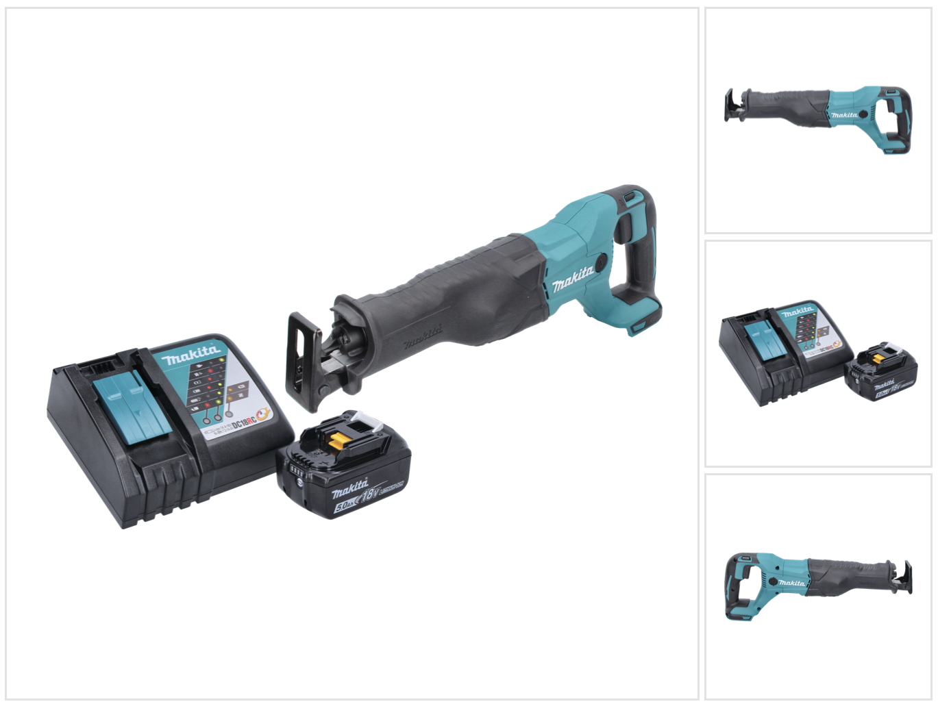 Sega A Nastro A Batteria Makita Djr 186 Rt1 18 V + 1x Batteria 5,0 Ah + Caricabatterie Sega A Nastro A Batteria Makita Djr 186 Rt1 18 V + 1x Batteria 5,0 Ah + Caricabatterie