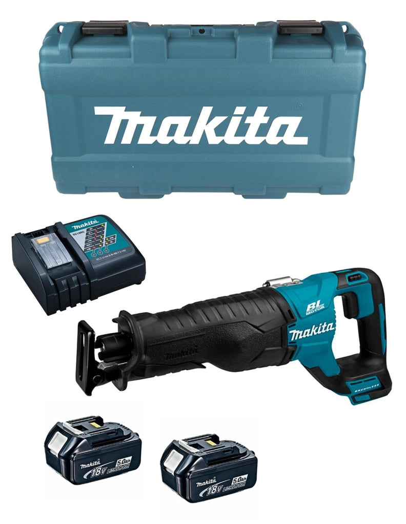 Sega Universale MAKITA DJR187RTE (2 x 5,0 Ah + DC18RC + Valigetta)
