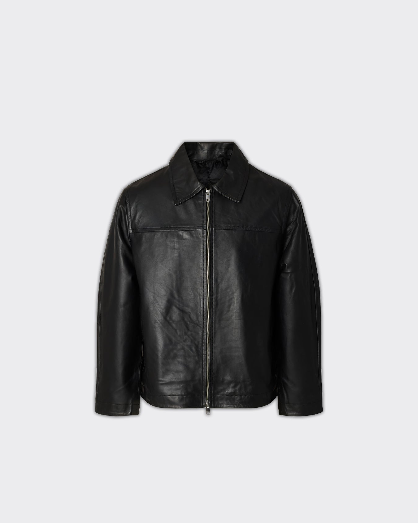 Selected Homme Giacca Blouson Lucas Leather Nera