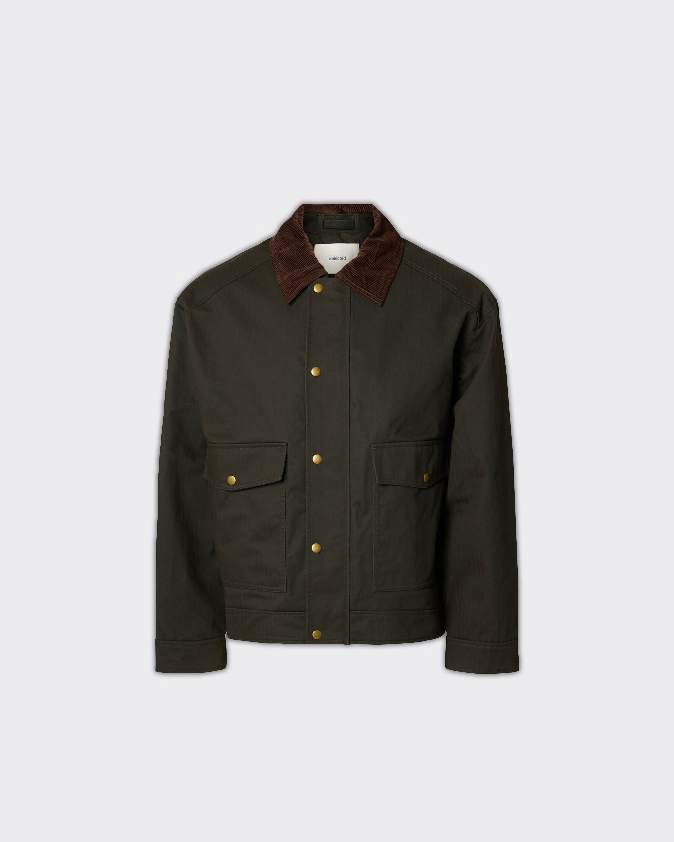 Selected Homme Giacca Montana Waxed Cotton Peat
