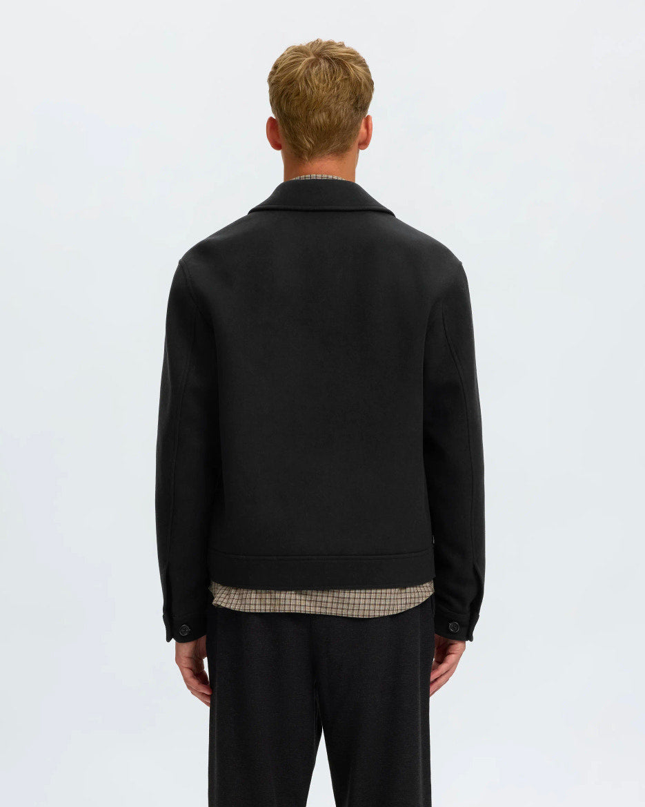 Selected Homme Giacca Philip Wool Blend Nera