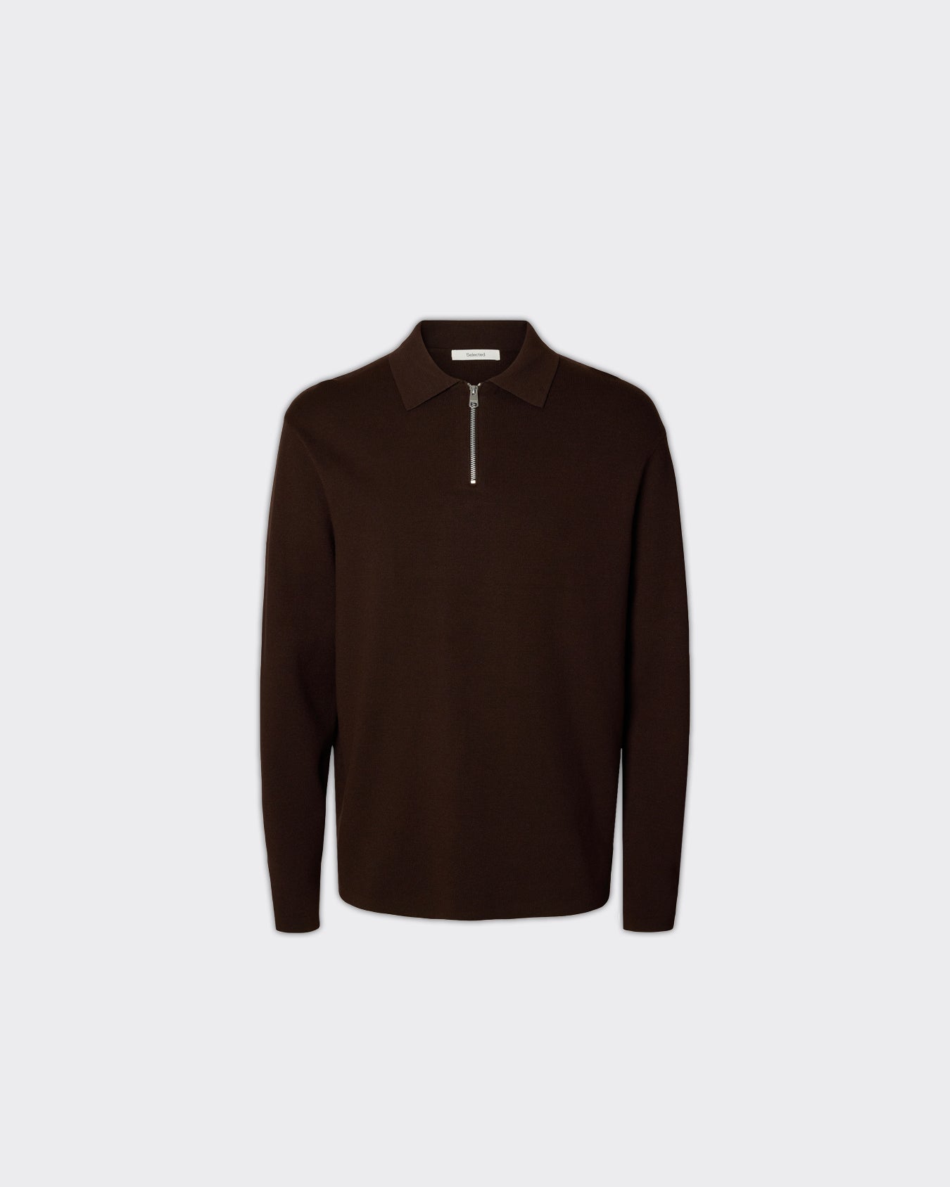 Selected Homme Polo Teller Knit Half Zip Delicioso
